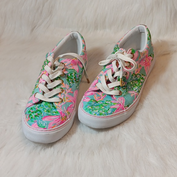 Lilly Pulitzer Abigail Sneaker Sz 10M - Picture 6 of 12